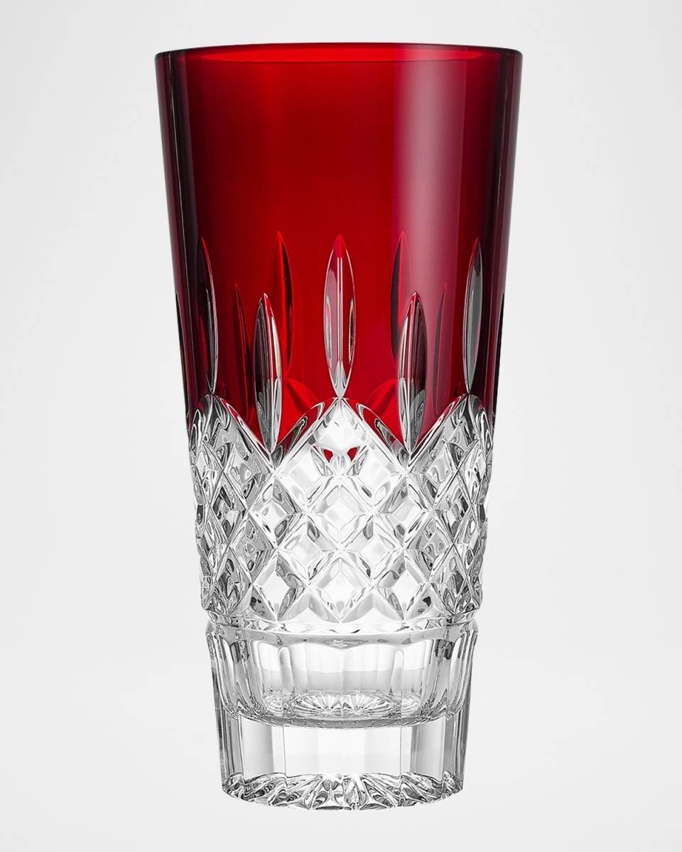Lismore Red Vase, 10"